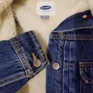 Old navy denim aviator jacket